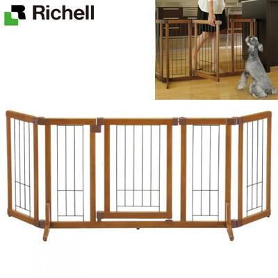 超歓迎】 Richell ペット用木製おくだけドア付きゲート M その他