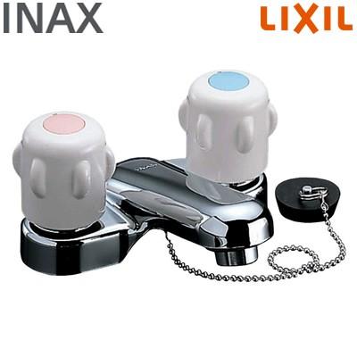 INAX（イナックス） 洗面用2ハンドル混合水栓 ゴム栓式 吐水口長さ95mm