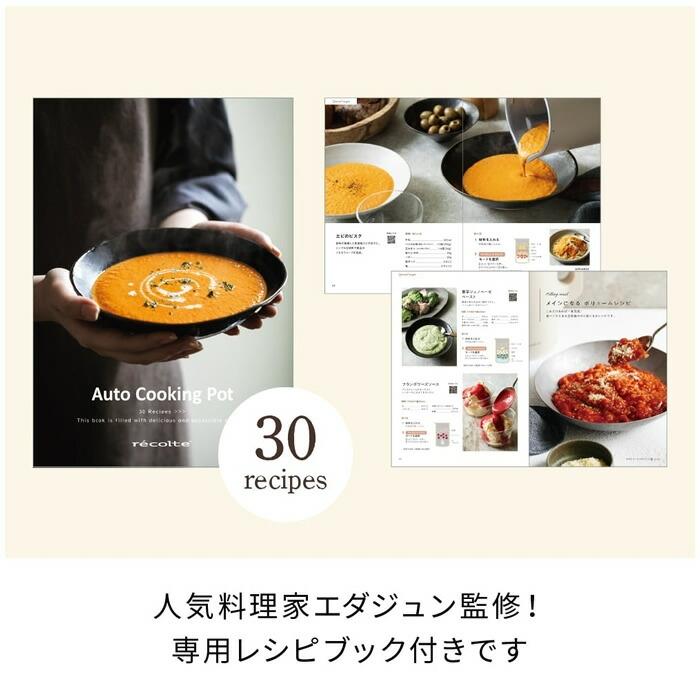 recolte（レコルト） 自動調理ポット Auto Cooking Pot RSY-2-MBR モカ