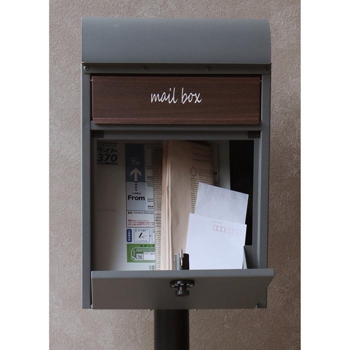 郵便ポスト スタンドポスト Gilda ジルダ SDM-013 グレー MOJYU : PC