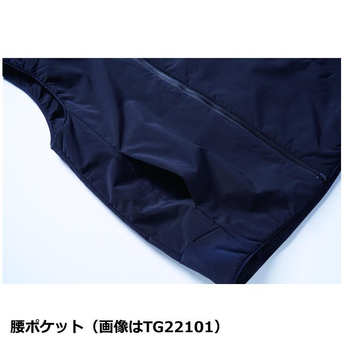 空調服 サーマルギア（R） 発熱防寒ベスト Lサイズ ネイビー