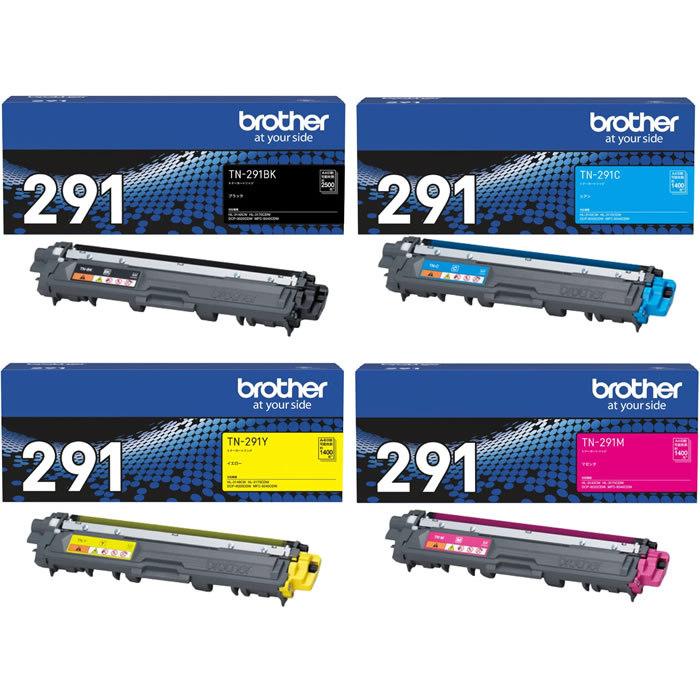 Brother TN-291 トナーカートリッジ4色セット Amazon.co.jp: ブラザー トナーカートリッジTN-291 4色セット