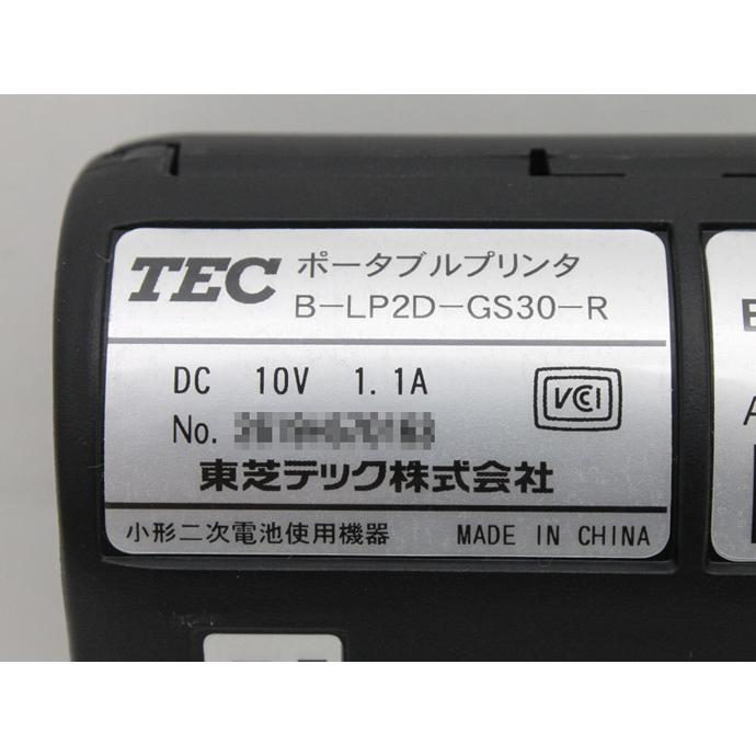 TEC（TOSHIBA） 東芝テック ポータブルプリンタ B-LP2D-GS30-R