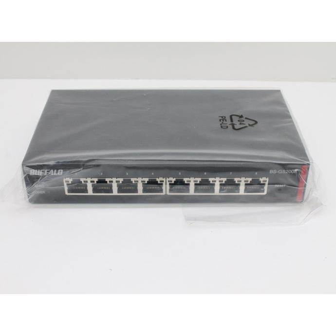 BUFFALO BS-GS2008 スマートスイッチ【新品・未開封・未使用】 バッファロー レイヤー2 Giga スマートスイッチ 8ポート BS-GS2008 1台
