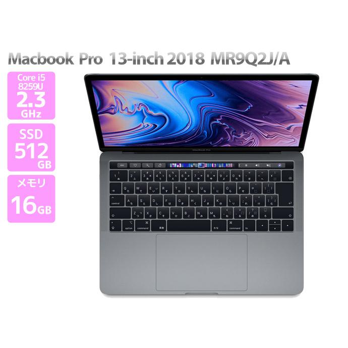 ノートPC MacBook Pro 13 2018 MR9Q2J/A MacBook Pro Macbook 13-inch,2018 MR9Q2J/A Thunderbolt 3×4 A1989