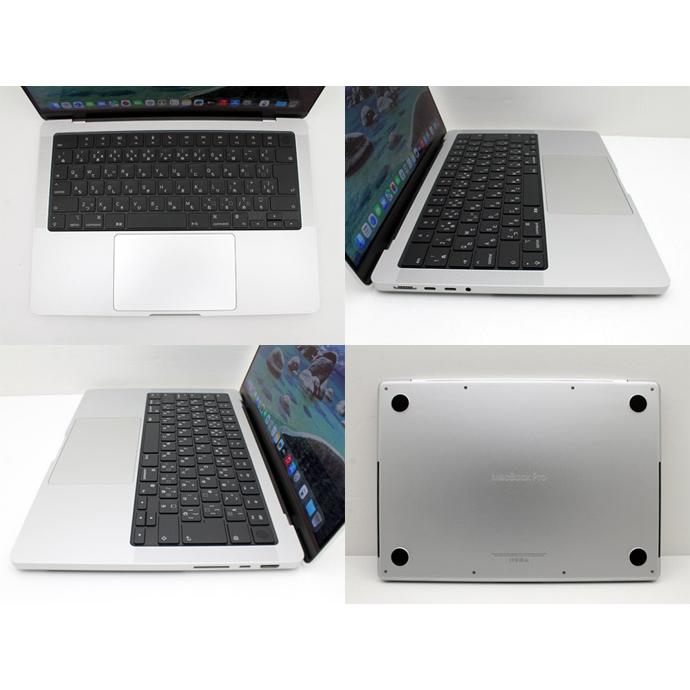Apple Macbook Pro 14-inch,2021 MKGT3J/A A2442 シルバー M1 Pro 10コア搭載 メモリ 16GB SSD 1TB Aランク H22H 中古の画像