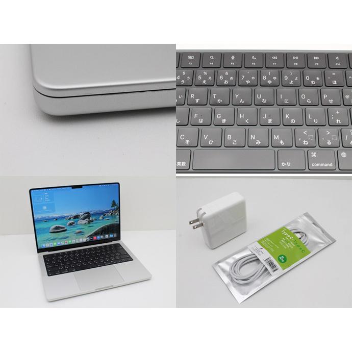 Apple Macbook Pro 14-inch,2021 MKGT3J/A A2442 シルバー M1 Pro 10コア搭載 メモリ 16GB SSD 1TB Bランク H23H 中古の画像