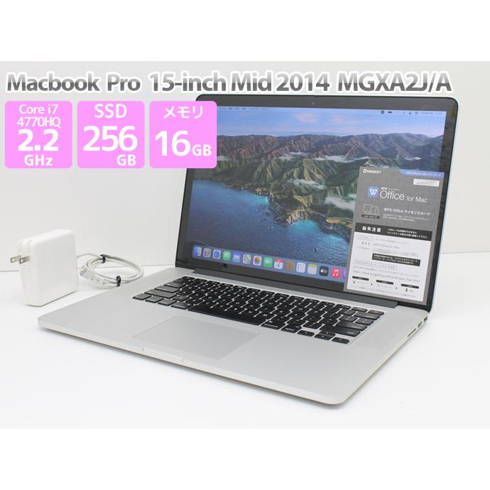Apple Macbook Pro 15-inch,Mid 2014 MGXA2J/A WPS Office付き Core i7