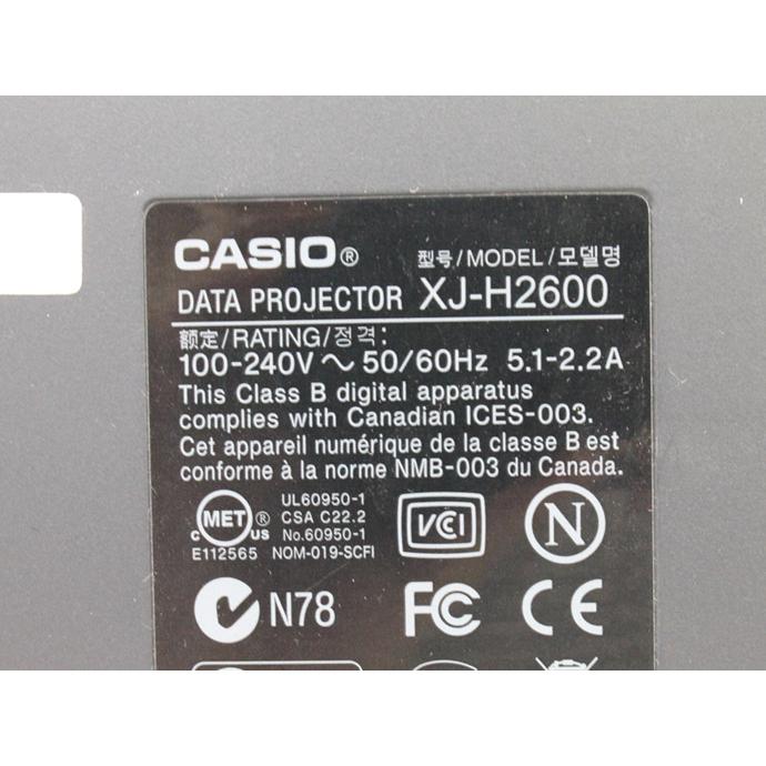 CASIO（カシオ） プロジェクター CASIO XJ-H2600 3500lm ランプ使用