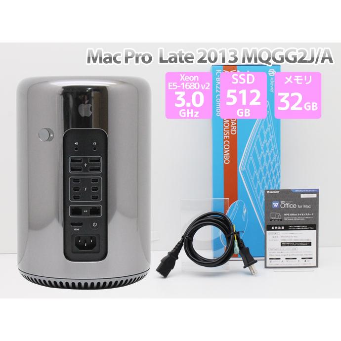 Apple Mac Pro Late 2013 MQGG2J/A WPS Office付き Xeon E5-1680 v2 3.0GHz メモリ  32GB SSD 512GB AMD FirePro D700 マックプロ Bランク M51T 中古 : s05359-f : PCショップ