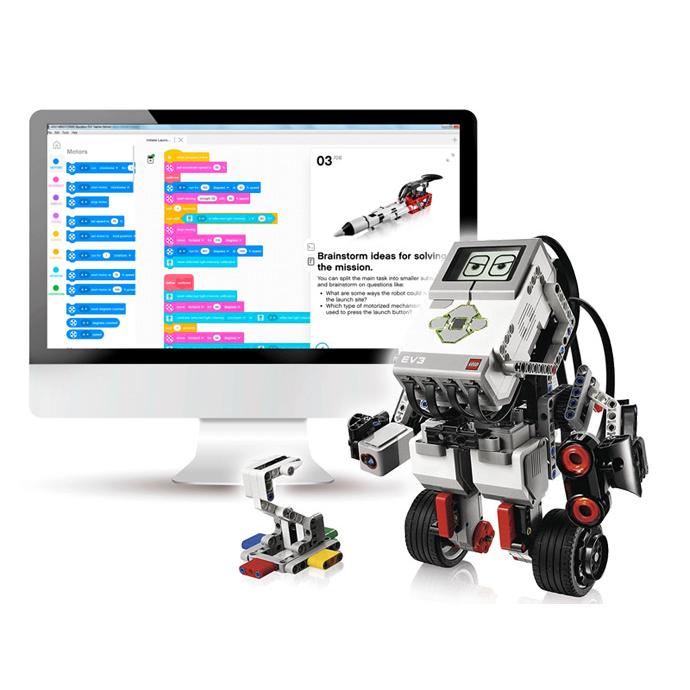 教育版 LEGO レゴ Education MindStorm EV3 基本セット マインドストーム 45544 ブロックパーツは未開封 ACアダプター＆カラーセンサープラス1個 L64T 中古｜pc-atlantic｜05