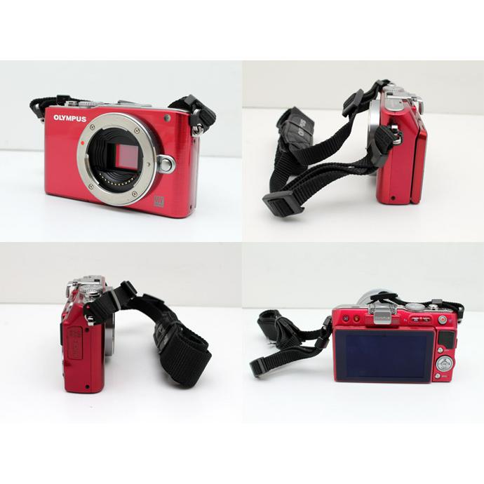 OLYMPUS PEN Lite E-PL3 ダブルズームキット レッド OLYMPUS PEN オリンパス ミラーレス Lite E-PL3 レンズキット