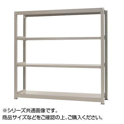 春の新作 中量ラック　耐荷重300kgタイプ　単体　間口900×奥行750×高さ1800mm　4段　ニューアイボリー