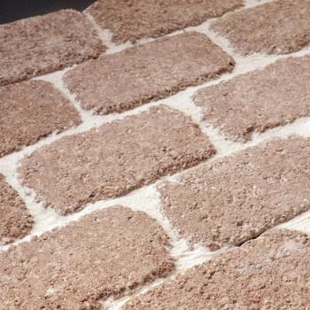 NXstyle シンプルブリック オレンジ 39個 EO-39[検索用キーワード＝敷石 レンガ　敷石ブロック 敷石　コンクリート　ガーデニング敷石 39個] 39個