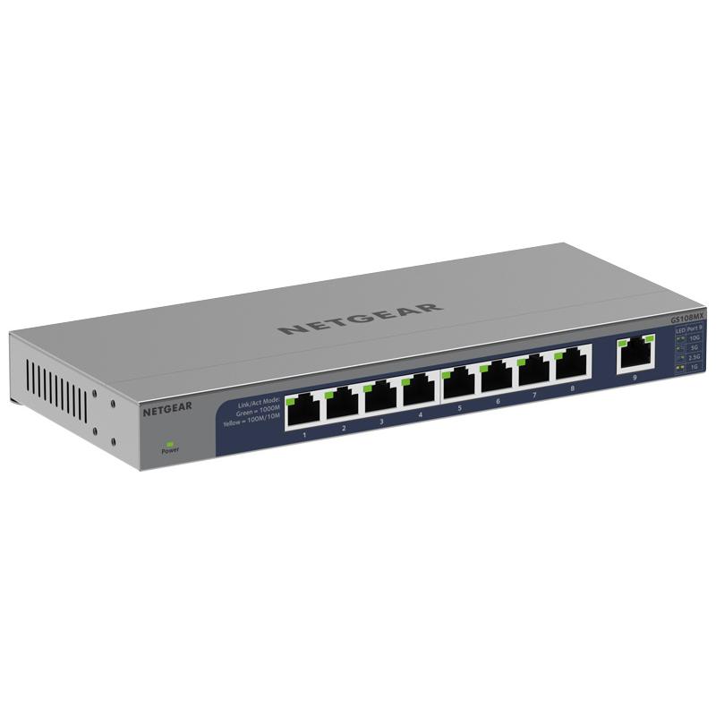 NETGEAR GS108MX-100JPS GS108MX ギガ8ポート 10G/ マルチギガアップ