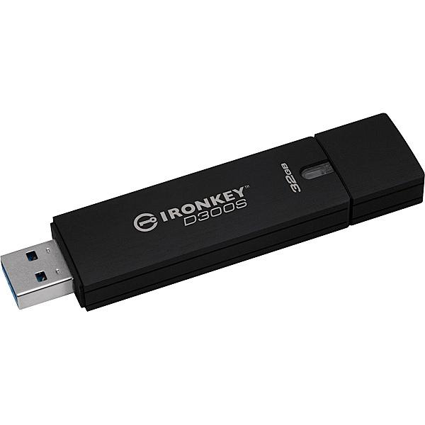 キングストン IKD300S/32GB 32GB セキュリティUSB3.0メモリー IronKey D300S