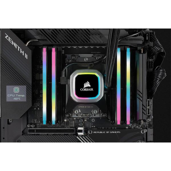 コルセア(メモリ) CMH32GX4M2Z3600C18 DDR4 3600MHz 16GBx2 DIMM 18-22-22-42 XMP 2.0 VENGEANCE RGB PRO SL Black for AMD Ryzen｜pc-express｜09