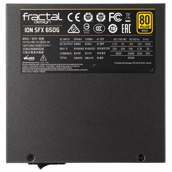 Fractal Design FD-PSU-ION-SFX-650G-BK 電源ユニット Ion SFX 650G - 650W｜pc-express｜10