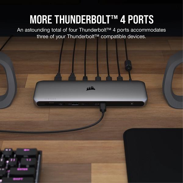 3年保証 コルセア(メモリ) CU-9000002-AP-J TBT200 Thunderbolt 4 Dock AP Version PSE認証版