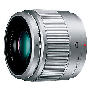Panasonic H-H025-S デジタル一眼カメラ用交換レンズ LUMIX G 25mm/ F1.7 ASPH. （シルバー）｜pc-express