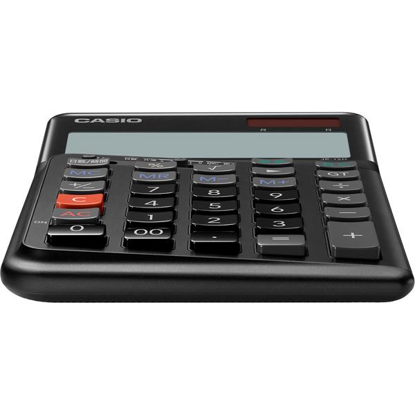 CASIO JE-12D-BK-N 人間工学電卓 12桁 ジャストタイプ 黒の画像