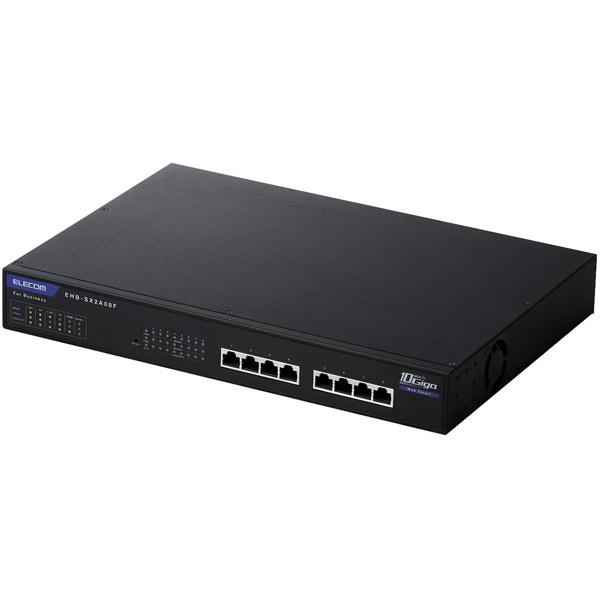 ELECOM EHB-SX2A08F 法人用Webスマートスイッチングハブ/ MultiGigabit対応/ 10Gbps/ 8ポート/ 3年保証｜pc-express