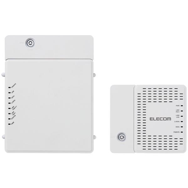 【未使用】ELECOM Wi-Fi 6 ルーター WAB-S1775アダプター付 スマート Wi-Fi 6 1201+574Mbps スタンダードモデル 無線アクセス