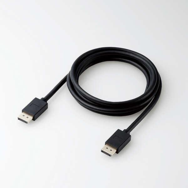 ELECOM CAC-DP1420BK2 DisplayPortケーブル/ ver1.4対応/ 2.0m/ ブラック_1