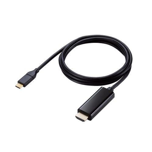 ELECOM MPA-CHDMI10BK 変換ケーブル/ USB Type-C - HDMI/ ミラーリング対応/ 60Hz/ 1.0m/ ブラック｜pc-express｜02