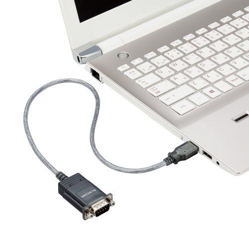 ELECOM UC-SGT2 USB to シリアルケーブル/ USBオス_RS-232C用/ RoHS指令準拠/ グラファイト｜pc-express｜05