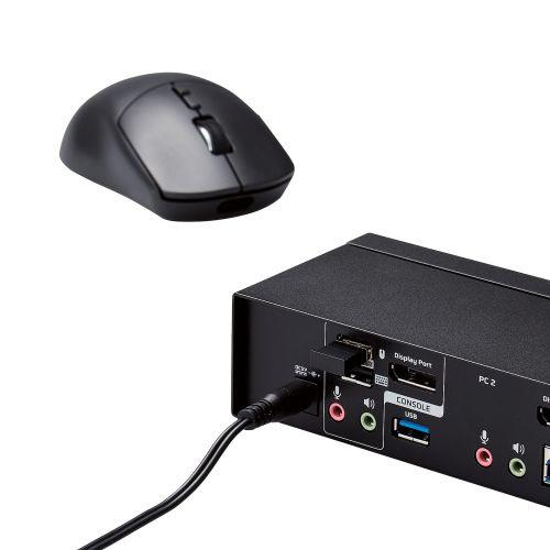 ELECOM KVM-NDUS2 パソコン切替器(KVM)/ DisplayPort/ 2ポートの画像