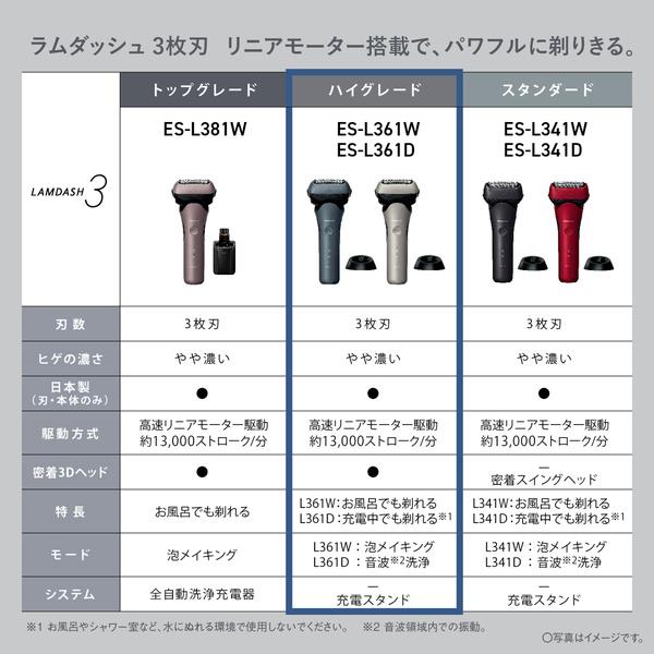Panasonic ES-L361W-A ラムダッシュ 3枚刃（ティールブルー）_8