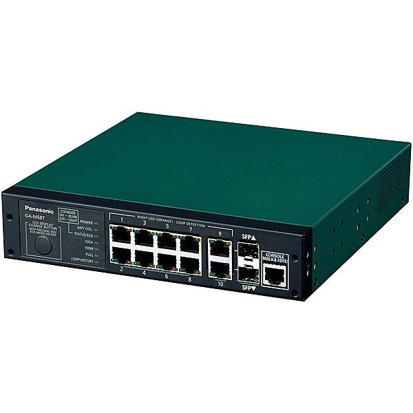 パナソニックEWネットワークス PN26084 10ポート L2スイッチングハブ GA-MS8T｜pc-express