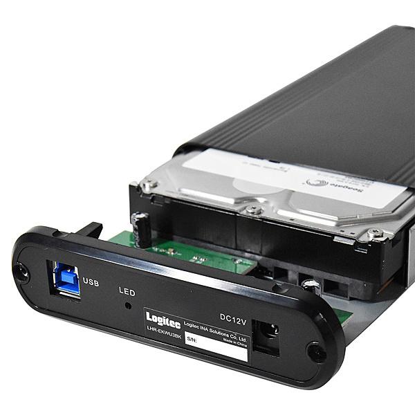 Logitec LGB-EKU3 HDDケース/ 3.5インチHDD/ アルミボティ/ USB3.1(Gen1)対応/ SATA3対応｜pc-express｜05