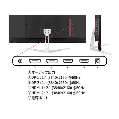JAPANNEXT JN-IPS321UHD 液晶ディスプレイ 32型/ 3840×2160/ DP×2、HDMI×2/ ブラック/ スピーカー有/ 2年保証_1