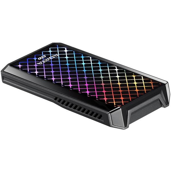 今月限定特別大特価 A-DATA Technology ASE900G-512GU32G2-CBK SE900G 512GB 外付けSSD USB3.2 Gen2x2 Type-C RGB LED搭載 5年保証