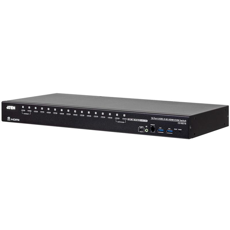 ATEN CS18216 16ポート USB・HDMI KVMスイッチ（4K、USB 3.0対応）
