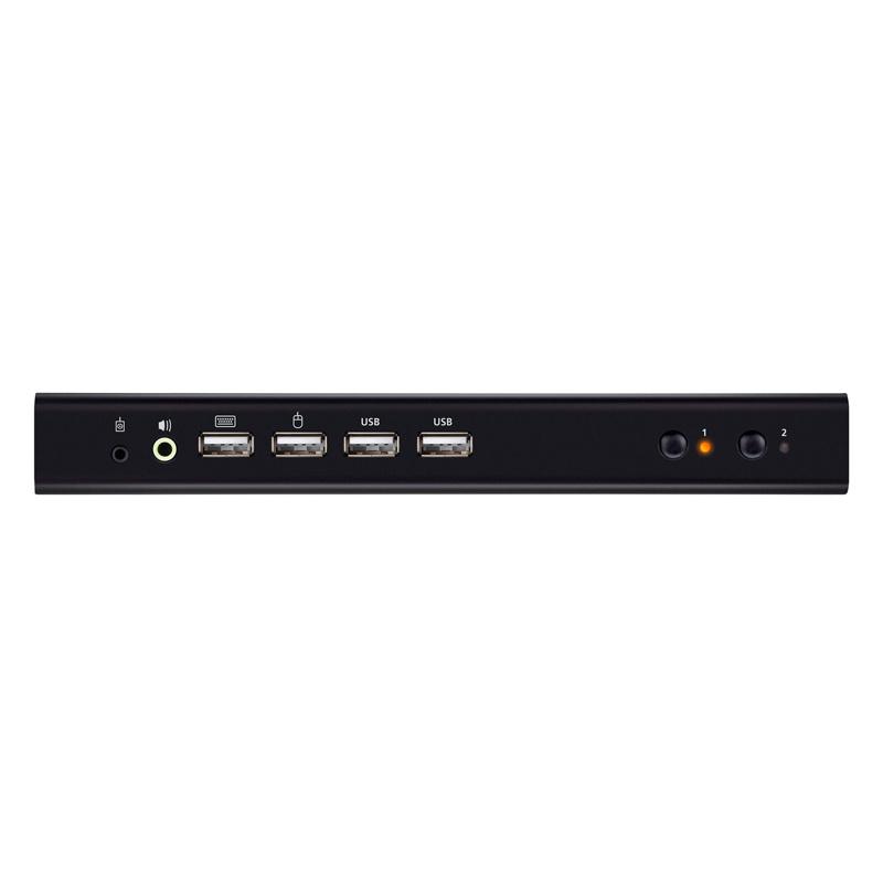 ATEN CS742H 2ポートUSB HDMIデュアルディスプレイKVMPスイッチ（4K対応、2ポートUSB 2.0ハブ搭載）_1