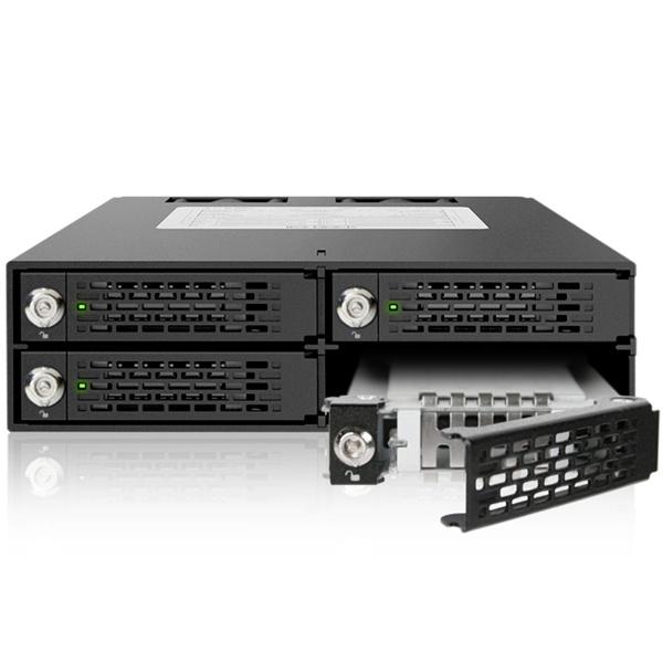ICY DOCK MB994SK-1B ICYDOCK 4x2.5インチ SATA/ SAS HDD/ SSD搭載用リムーバブルケース　5.25インチベイサイズ…_2
