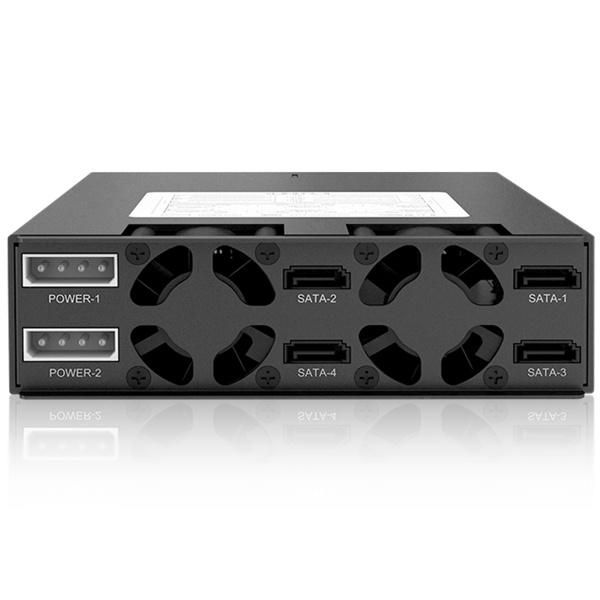 ICY DOCK MB994SK-1B ICYDOCK 4x2.5インチ SATA/ SAS HDD/ SSD搭載用リムーバブルケース　5.25インチベイサイズ…_3