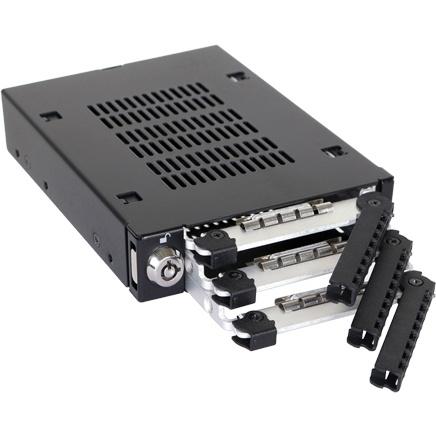 ICY DOCK MB993SK-B ICYDOCK　3x 2.5インチ SATA HDD / SSD 搭載用リムーバブルケース 3.5インチベイサイズ