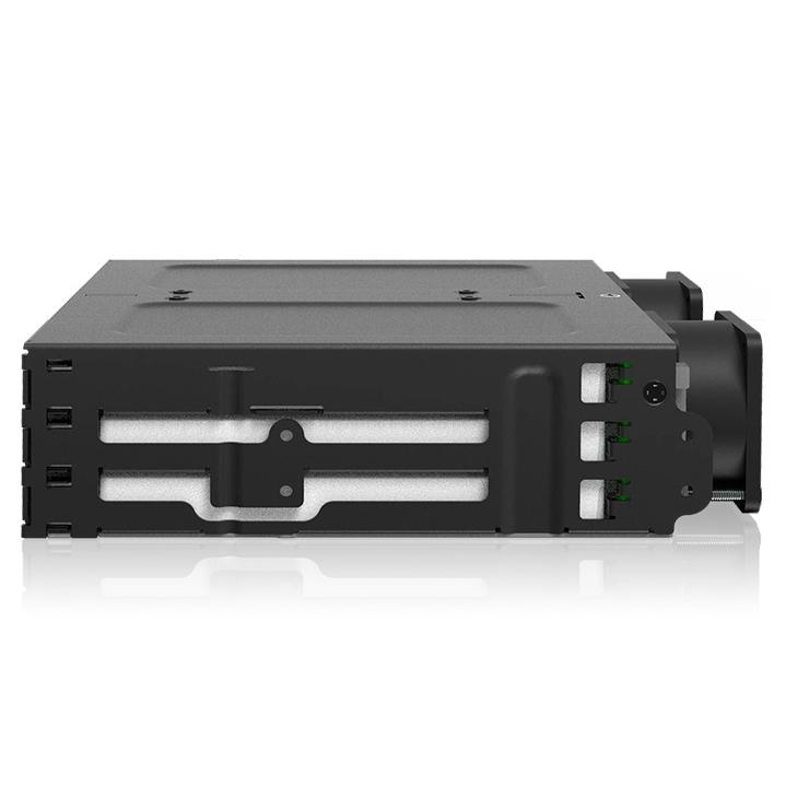 ICY DOCK MB118VP-B 6 x 2.5インチ U.2/ U.3 NVMe SSD(7mm)搭載用リムーバブルケース PCIe 4.0対応 5.25インチベイサイズ_1