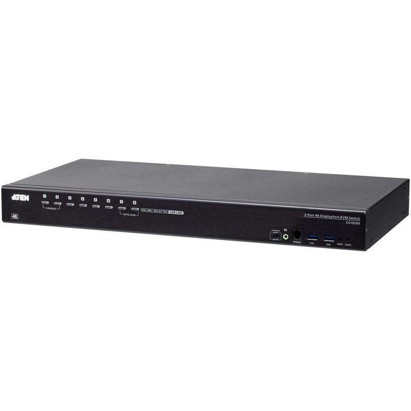 ATEN CS19208 8ポート USB・DisplayPort KVMスイッチ（4K、USB 3.0対応）