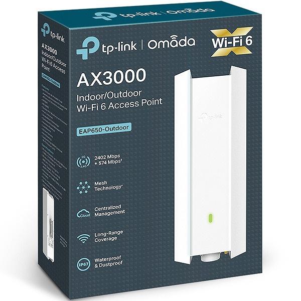 大勧めTP-LINK EAP650-Outdoor(EU) AX3000 屋内外対応Wi-Fi 6アクセスポイント 無線LAN 