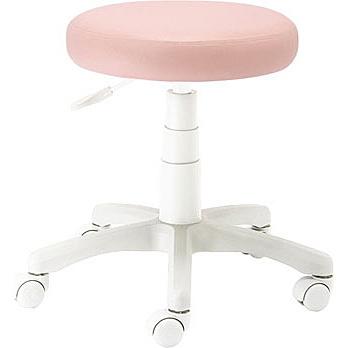 ナカバヤシ RZR-103WP ラウンドチェア ホワイト脚 ピンク