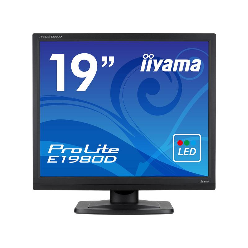 iiyama E1980D-B1 液晶ディスプレイ 19型/ 1280×1024/ D-SUB、DVI-D/ ブラック/ スピーカー：なし/ SXGA｜pc-express