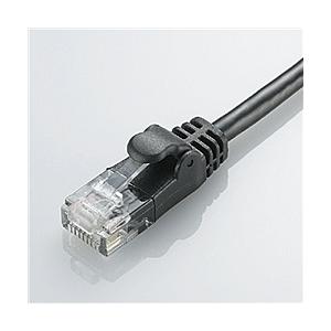 ELECOM LD-GPY/BK10 CAT6準拠 GigabitやわらかLANケーブル 10m(ブラック)｜pc-express