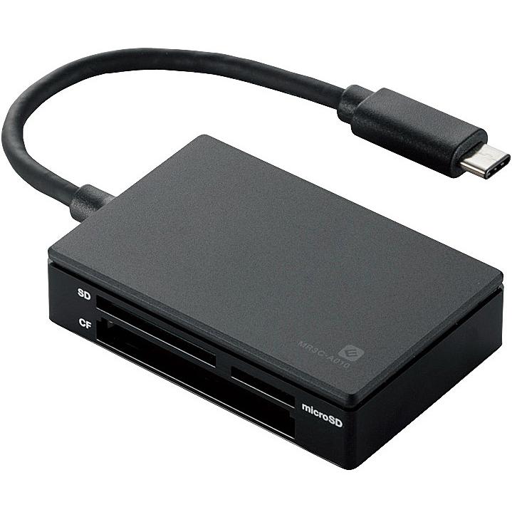 在庫目安：お取り寄せ ELECOM MR3C-A010BK メモリリーダライタ USB Gen ブラック USB3.1 SD+MS+CF+XD 53%OFF Type-Cコネクタ 秀逸