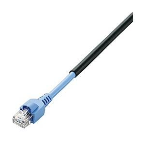 ELECOM LD-VAPFR/BK30 屋外用ツメ折れ保護カバー付LANケーブル(Cat5E)/ 30m/ ブラック