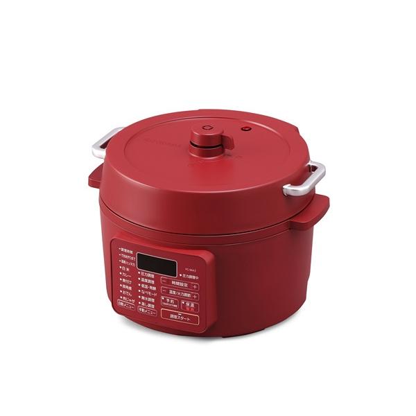 アイリスオーヤマ PC-MA3-R 電気圧力鍋 3.0L カシスレッド